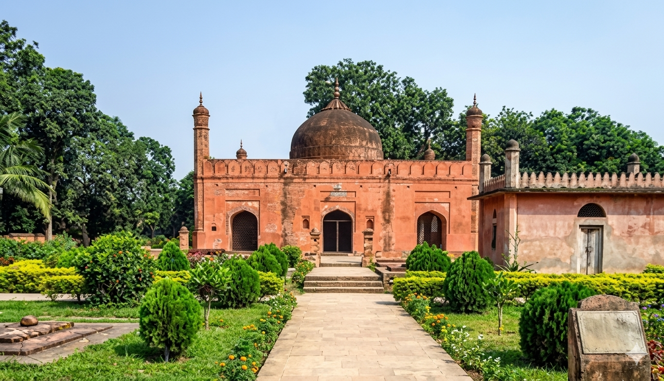 তাহখানা কমপ্লেক্সের চারপাশের সবুজ পরিবেশ ও প্রাকৃতিক সৌন্দর্য