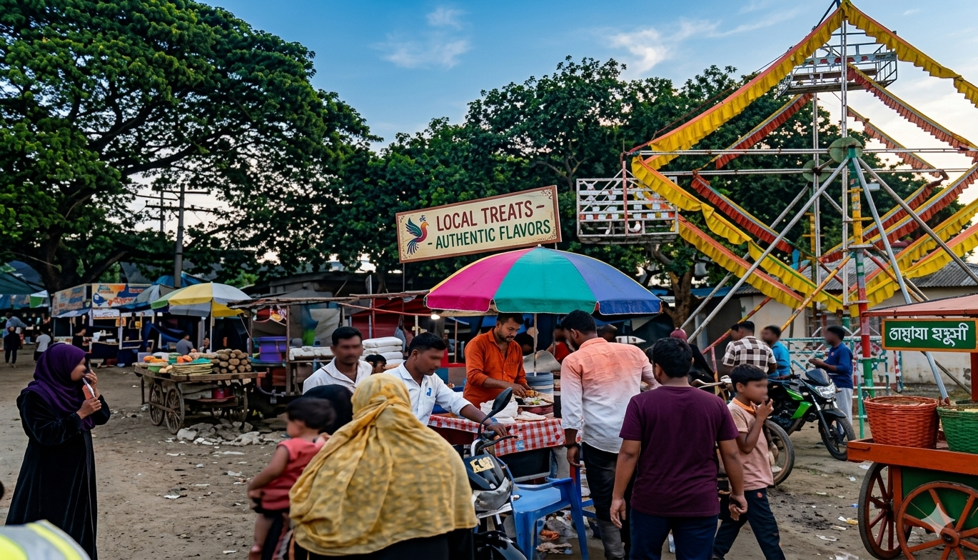 দুবলিয়া মেলায় মানুষের ঢল ও উৎসবমুখর পরিবেশ